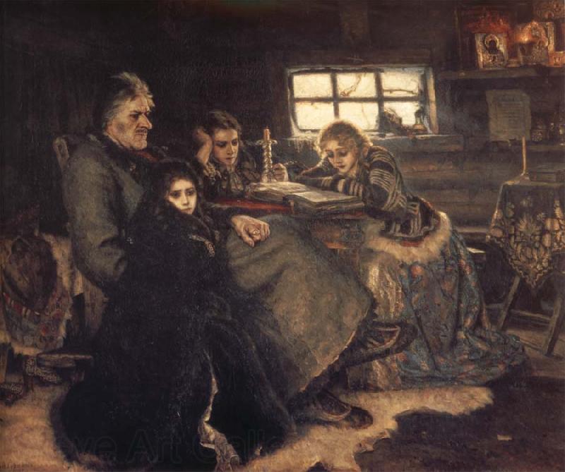 Vasily Surikov Menshikov at Beriozov Spain oil painting art